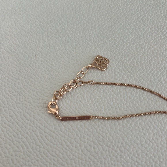 Kendra Scott Rose Gold Necklace with iridescent stone - Picture 3 of 3